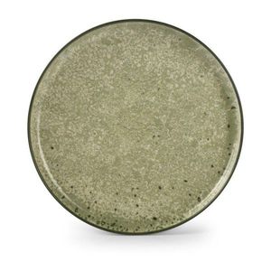 Zelený/krémovobiely kameninový tanier ø 27 cm Gravel – ONA vyobraziť