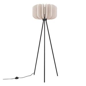 Béžová stojacia lampa s textilným tienidlom (výška 134 cm) Elom – Sollux vyobraziť
