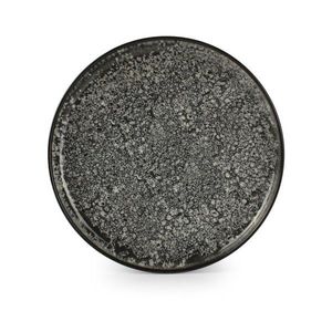 Čierny/krémovobiely dezertný kameninový tanier ø 20 cm Gravel – ONA vyobraziť