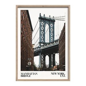 Tlačený obraz s rámom 50x70 cm NY Bridge – Styler vyobraziť