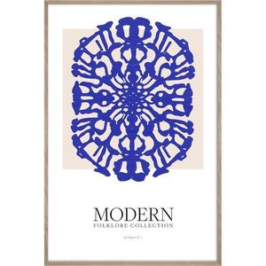 Tlačený obraz s rámom 60x90 cm Blue Folklore – Styler vyobraziť