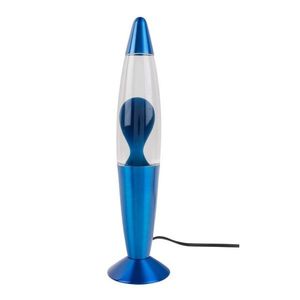 Modrá sklenená lávová lampa (výška 35, 5 cm) Funky Rocket Lava – Leitmotiv vyobraziť