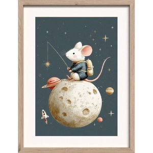 Detský obrázok 30x40 cm Astro Mouse – Styler vyobraziť