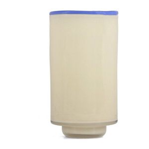 Krémovobiela sklenená váza (výška 21, 5 cm) Milo – ONA vyobraziť