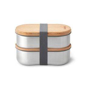 Delený desiatový box 2 ks Bento – Black + Blum vyobraziť