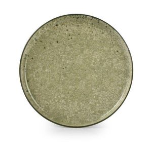 Zelený/krémovobiely dezertný kameninový tanier ø 20 cm Gravel – ONA vyobraziť