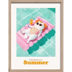 Tlačený obraz s rámom 30x40 cm Purrrfect – Styler vyobraziť
