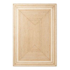 Krémovobiely/v prírodnej farbe obojstranný/ručne tkaný jutový koberec 80x150 cm Looma – Hanse Home vyobraziť