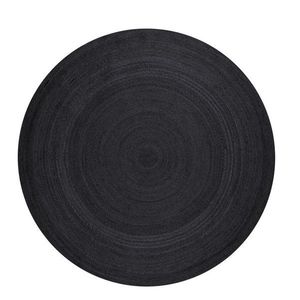 Čierny obojstranný/ručne tkaný jutový okrúhly koberec ø 200 cm Braided – Hanse Home vyobraziť