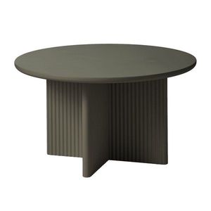 Khaki okrúhly konferenčný stolík ø 80 cm Palma – Unique Furniture vyobraziť