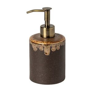 Hnedý kameninový dávkovač mydla Poterie Bath – Casafina vyobraziť