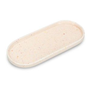 Béžový servírovací porcelánový tanier Fika – ONA vyobraziť