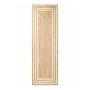 Krémovobiely/v prírodnej farbe obojstranný/ručne tkaný jutový behúň 80x250 cm Looma – Hanse Home vyobraziť