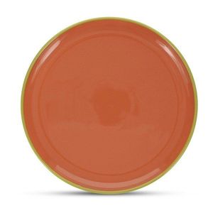 Zelený/oranžový kameninový tanier ø 26 cm Duo – ONA vyobraziť