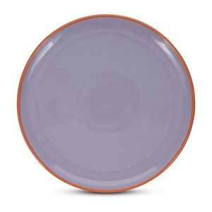 Oranžový/fialový kameninový tanier ø 26 cm Duo – ONA vyobraziť