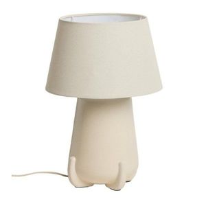 Béžová/slonovinová keramická stolová lampa (výška 45, 5 cm) Odra – Kave Home vyobraziť