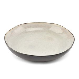 Čierna/béžová kameninová misa ø 32 cm Lunar – Salt&Pepper vyobraziť