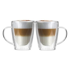 Sklenené hrnčeky v súprave 2 ks na cappuccino 250 ml Livio Duo – Vialli Design vyobraziť