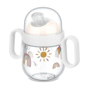 Béžový plastový detský hrnček 200 ml Sunshine & Rainbow – Mepal vyobraziť