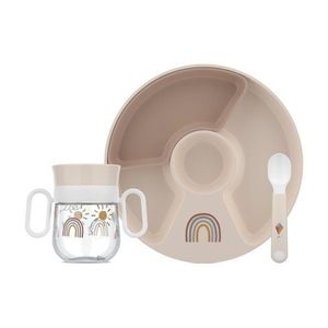 Plastová detská jedálenská súprava 3 ks Sunshine & Rainbow – Mepal vyobraziť