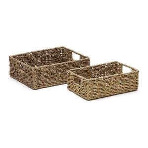Košíky v súprave 2 ks z morskej trávy 36x27x10 cm Tossa – Kave Home vyobraziť