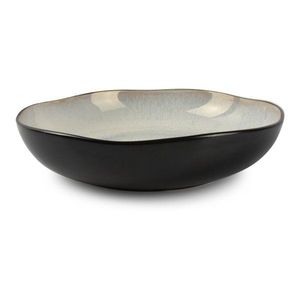 Čierny/béžový hlboký kameninový tanier ø 22, 5 cm Lunar – Salt&Pepper vyobraziť