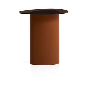 Odkladací stolík so sklenenou doskou 47x48 cm Olir – Kave Home vyobraziť