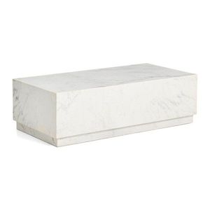 Biely mramorový konferenčný stolík 50x100 cm Sorein – Kave Home vyobraziť