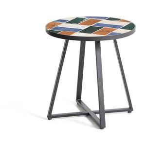 Okrúhly záhradný stolík s keramickou doskou ø 45 cm Tella – Kave Home vyobraziť
