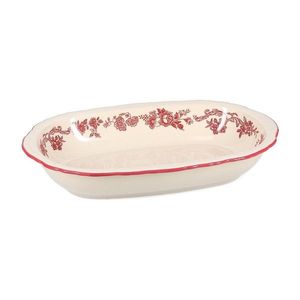 Vínovočervený/slonovinový servírovací porcelánový tanier Cyril – S|P Collection vyobraziť