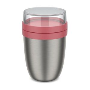 Svetločervená/v striebornej farbe termoska na jedlo z nehrdzavejúcej ocele 500 ml Ellipse – Mepal vyobraziť