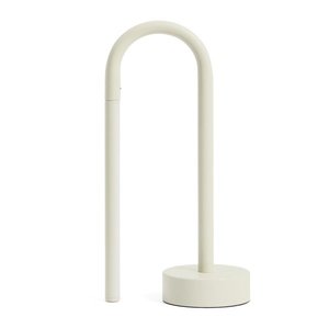 Slonovinová kovová LED stolová lampa (výška 30 cm) Bow – Kave Home vyobraziť