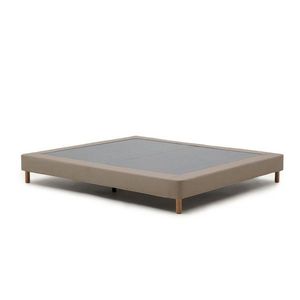 Hnedá čalúnená dvojlôžková posteľ bez čela 180x200 cm Ofelia – Kave Home vyobraziť