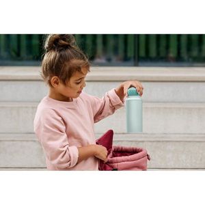 Béžová plastová detská fľaša 400 ml Sunshine & Rainbow – Mepal vyobraziť