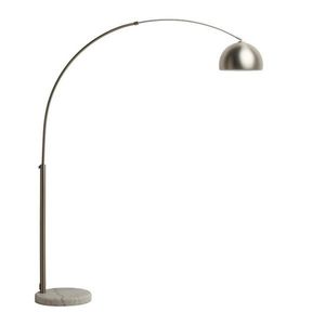 Stojacia lampa v striebornej farbe s kovovým tienidlom (výška 160 cm) Madali – Kave Home vyobraziť