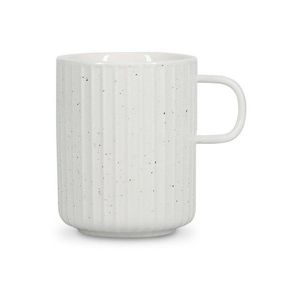 Biely hrnček z kostného porcelánu 410 ml Ora Gloss – Salt&Pepper vyobraziť
