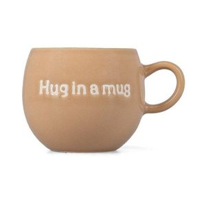 Hnedý kameninový hrnček 420 ml Muggies – Salt&Pepper vyobraziť