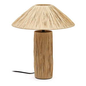 Stolová lampa z rafie v prírodnej farbe (výška 41 cm) Samse – Kave Home vyobraziť