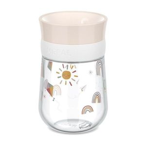 Béžový plastový detský hrnček 300 ml Sunshine & Rainbow – Mepal vyobraziť