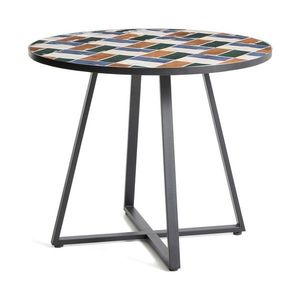 Okrúhly záhradný jedálenský stôl s keramickou doskou ø 90 cm Tella – Kave Home vyobraziť