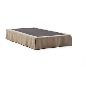 Taupe čalúnená jednolôžková posteľ bez čela 90x200 cm Jaira – Kave Home vyobraziť