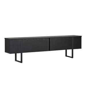 Čierny TV stolík 180x50x30 cm Onera – Kalune Design vyobraziť
