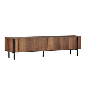 TV stolík v dekore orecha v tmavo prírodnej farbe 180x45x30 cm Nexus – Kalune Design vyobraziť
