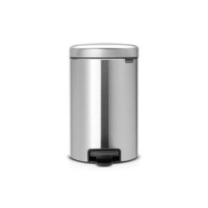 Pedálový oceľový odpadkový kôš v matne striebornej farbe 12 l NewIcon – Brabantia vyobraziť