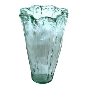 Modrá váza z recyklovaného skla (výška 30 cm) Pandora – Ego Dekor vyobraziť