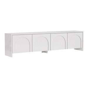 Biely TV stolík 180x45x32 cm Aurelia – Kalune Design vyobraziť