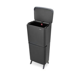 Tmavosivý plastový odpadkový kôš 20+25 l na triedený odpad SortUp Recycle Hi – Brabantia vyobraziť
