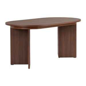 Rozkladací jedálenský stôl s prídavnou doskou v dekore orecha 90x160 cm Sorell – Kalune Design vyobraziť