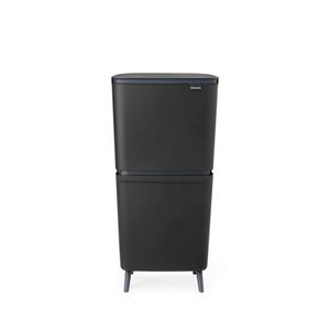 Tmavosivý plastový odpadkový kôš 25+10+10 l na triedený odpad SortUp Recycle Hi – Brabantia vyobraziť