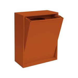 Odpadkový kôš na triedený odpad/nástenný z recyklovaného plastu v terakotovej farbe Recycling Box – ReCollector vyobraziť